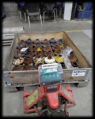 Bridas y accesorios de Acero al Carbono, Cantidad: 11 pallets, Condición: sin uso. LOC: Canning, provincia de Buenos Aires