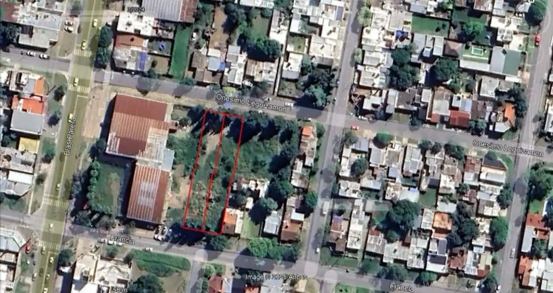 LOTE DE 620M2 C/SALIDA A DOS CALLES 10m X 62m