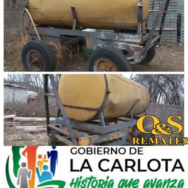 TANQUE DE CHAPA CON RUEDAS