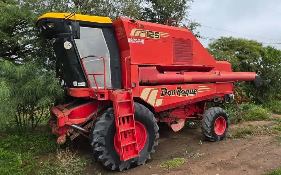 COSECHADORA DON ROQUE RV 125 y PLATAFORMA