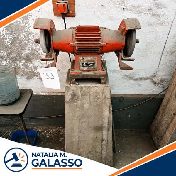 Amoladora Gatti trifásica con base