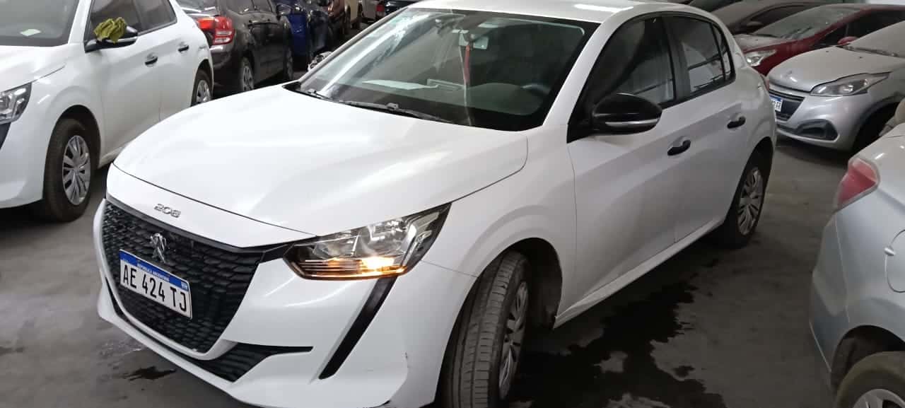 AUTOMOTOR PEUGEOT MODELO 208 LIKE 1.2 L, AÑO 2020, COLOR BLANCO. REGULAR ESTADO.