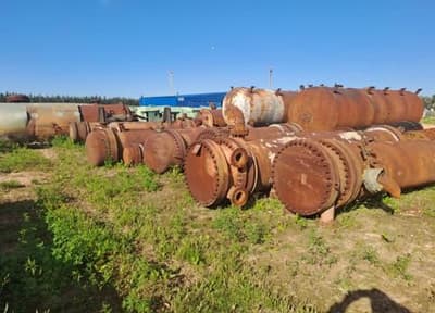 2 equipos Intercambiadores de acero de rezago y materiales varios, Cantidad: 2 Unidades, Condición: Rezago. LOC: Campana, provincia de Buenos Aires