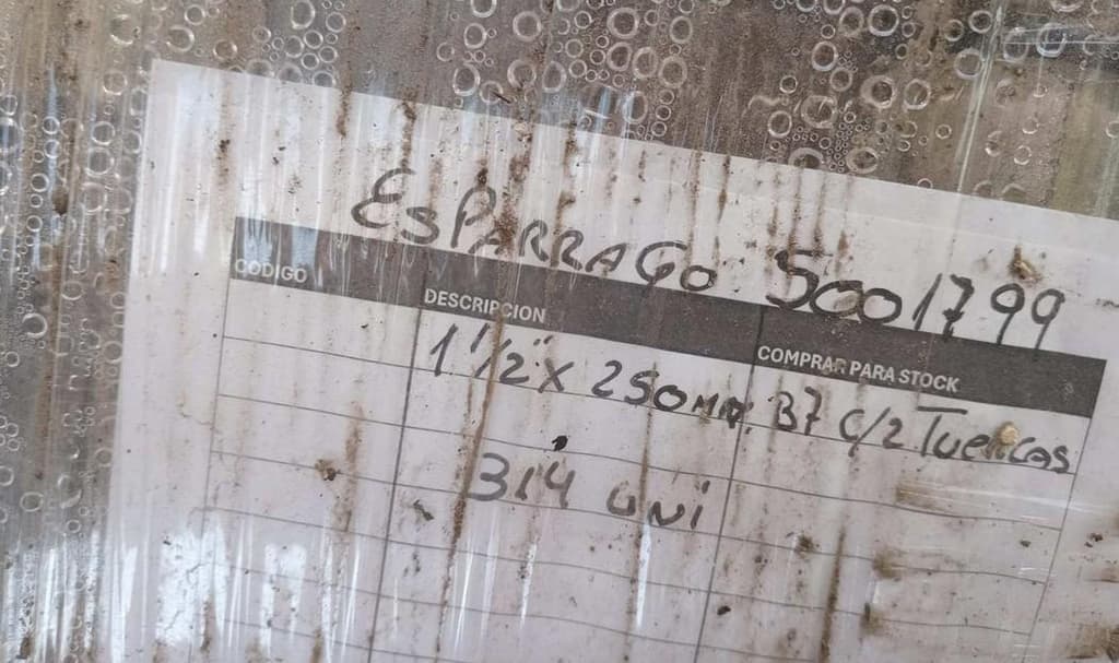 ESPARRAGOS  C/2 TUERCAS, Cantidad: 314 Rollos, Condición: sin uso. LOC: Don Torcuato, provincia de Buenos Aires