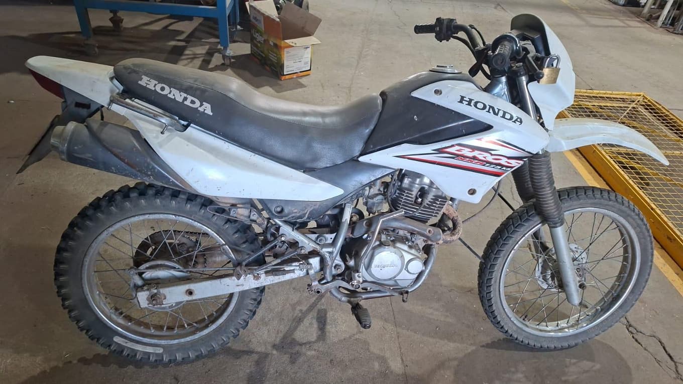 HONDA MOTOCICLETA NXR125, Año 2010. DOM: 726GNS. Ubicación: Arroyito, provincia de Córdoba