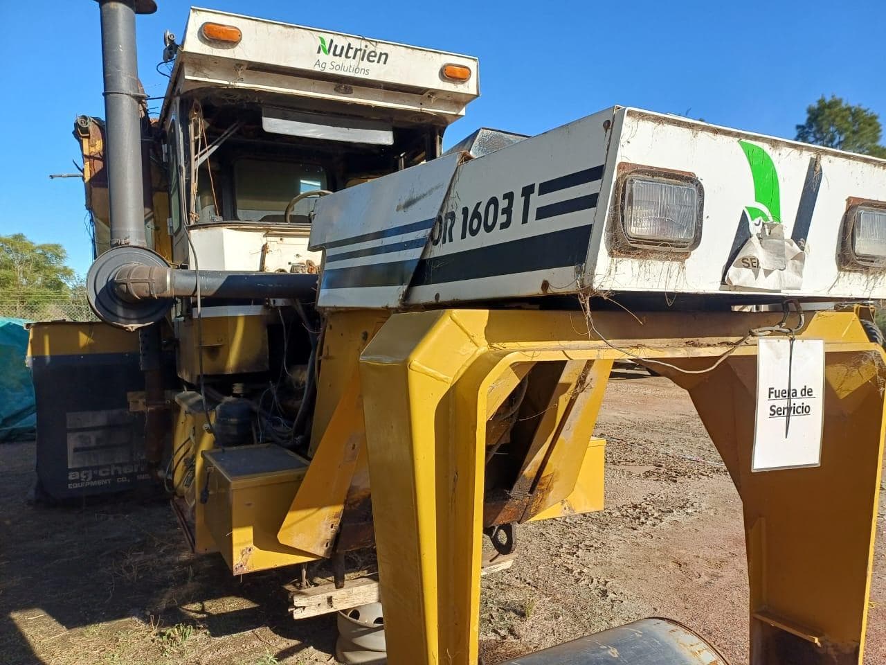 AG-CHEM  TERRAGATOR SOLIDO 1603 T, Año 1997. DOM: EQ244AC. Ubicación: MECHITA, provincia de Buenos Aires