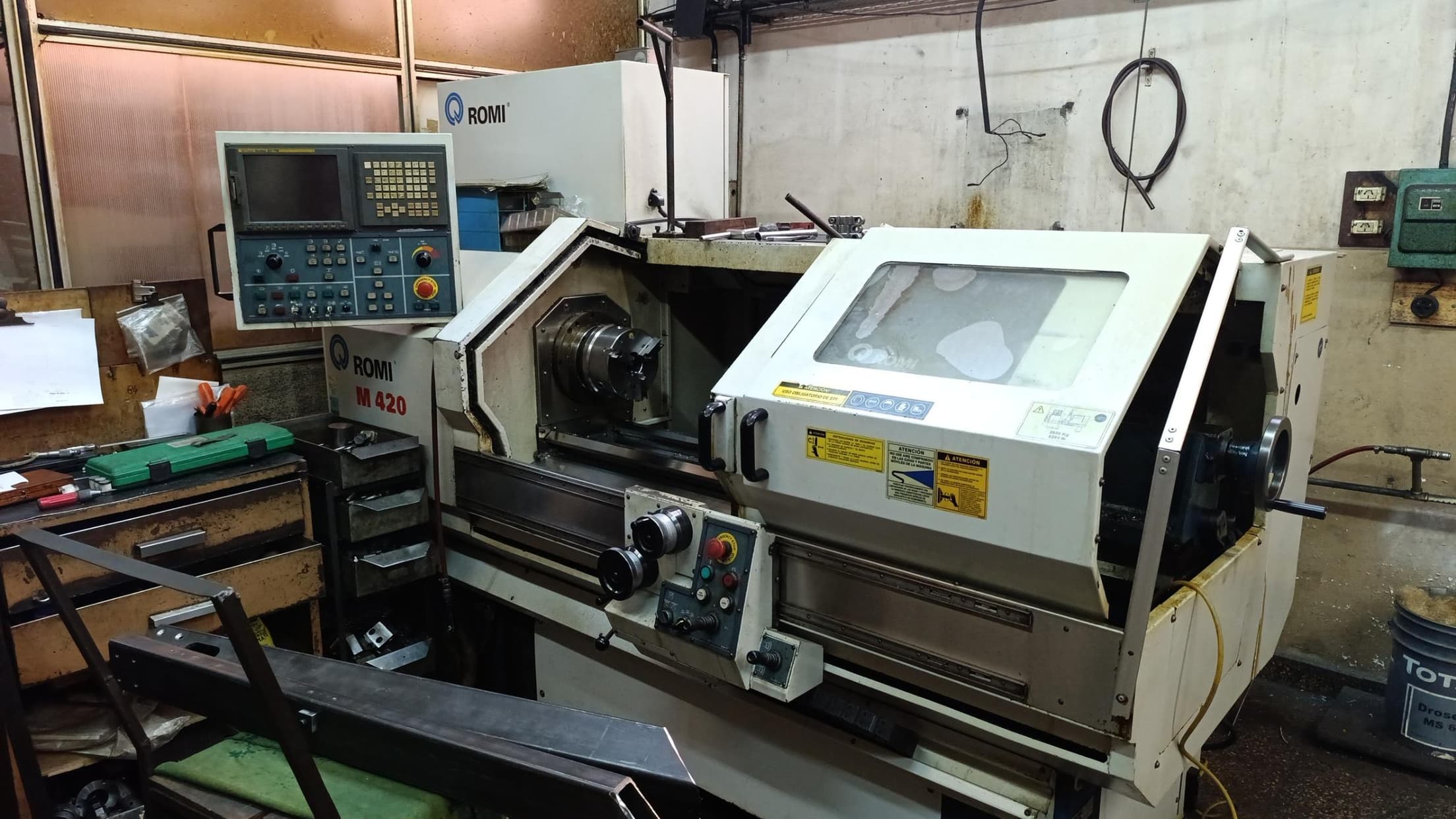 Torno CNC Romi M420, Año: 2008, Cantidad: 1 unidad, Condición: usado. LOC: Carapachay, provincia de Buenos Aires