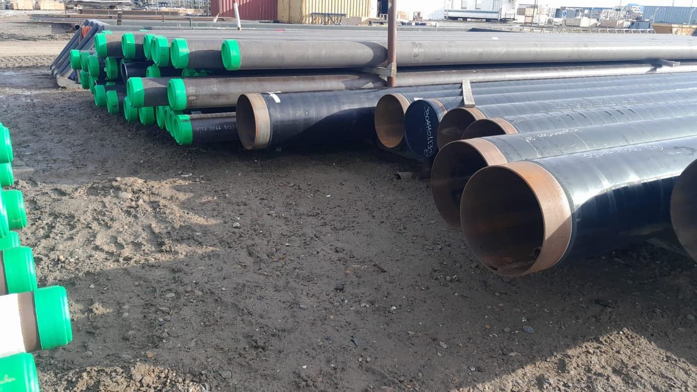 Cañería de conducción diámetros variados, Cantidad: 116 Unidades, Condición: Sin uso. LOC: Cerro Dragón, provincia de Chubut