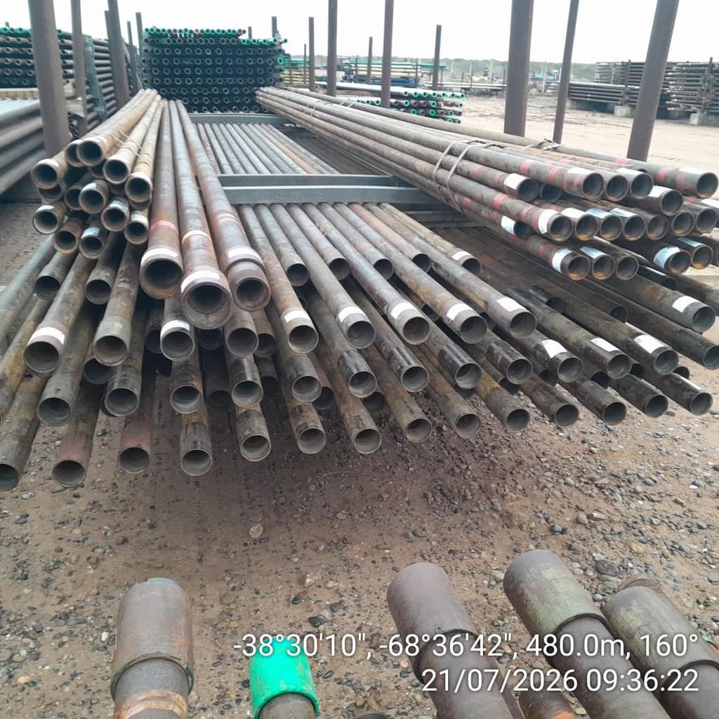 Tubing varios diámetros, Cantidad: 2128 metros aprox, Condición: rezago. LOC: Loma la Lata, provincia de Neuquén