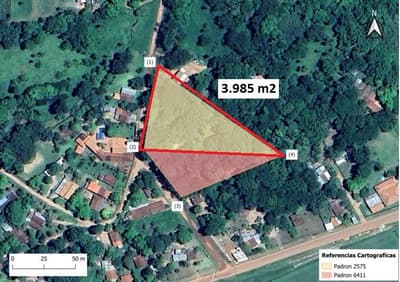 Terreno DESOCUPADO - Sup: 3985m2 - PARAGUARI; Paraguay