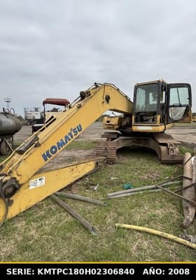 EXCAVADORA KOMATSU PC200, Año 2008. Ubicación: San Miguel de Tucumán, provincia de Tucumán