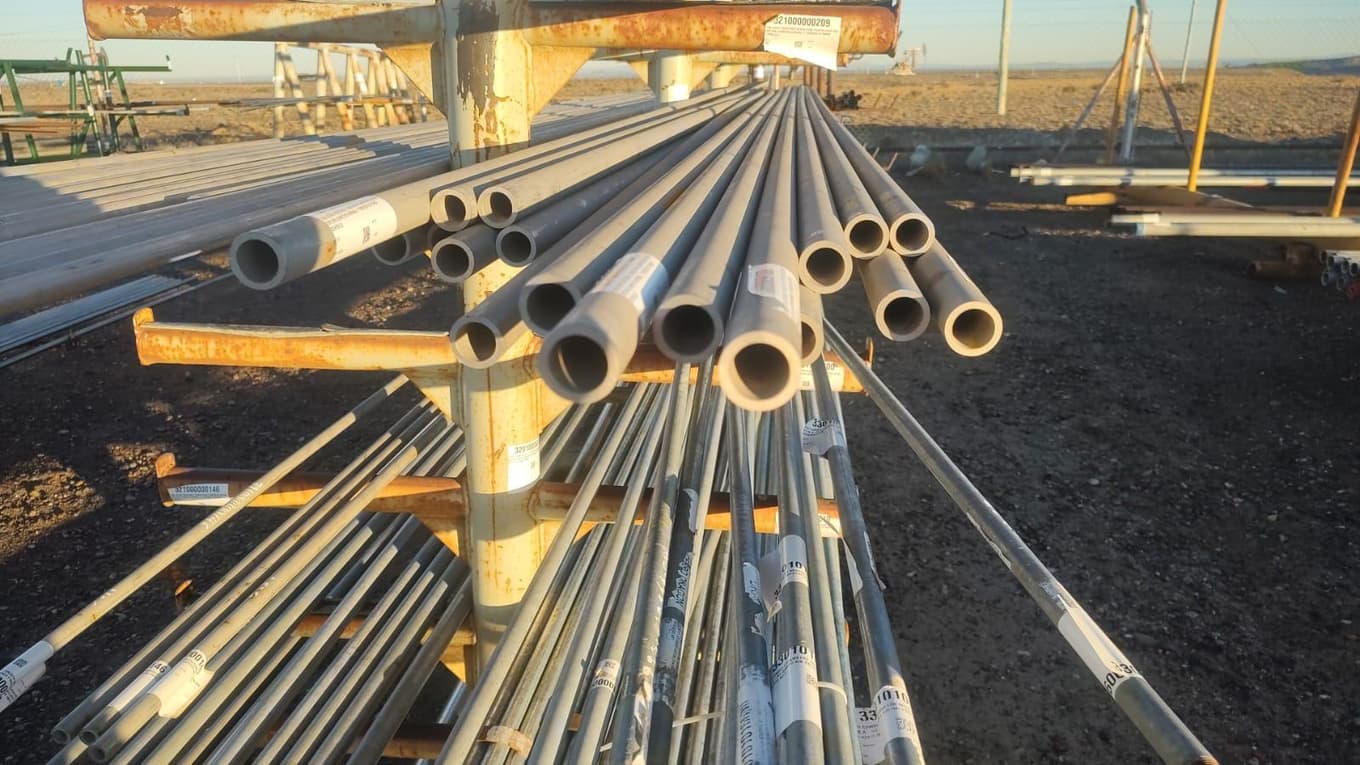 Tubos acero inoxidable diámetros variados, Cantidad: 62 Unidades, Condición: Sin uso. LOC: Cerro Dragón, provincia de Chubut