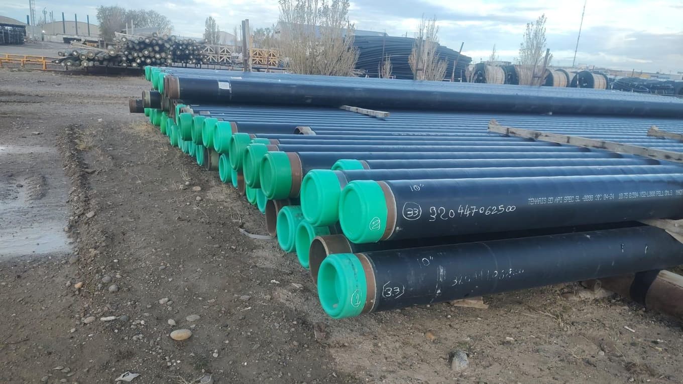 Cañería de acero 10" sin uso, Cantidad: 71 Unidades, Condición: Sin uso. LOC: Cerro Dragón, provincia de Chubut