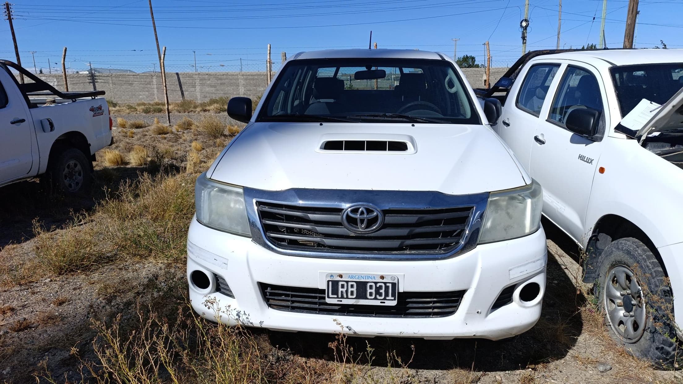 TOYOTA PICK-UP HILUX 4X4 CABINA DOBLE DX PACK 2.5 TDI, Año 2012. DOM: LRB831. Ubicación: Cañadon Seco, provincia de Santa Cruz