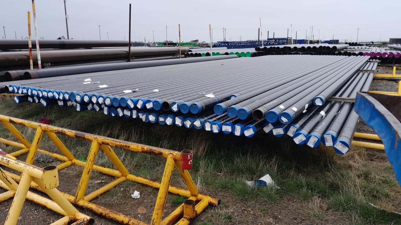 Cañería de conducción diámetros variados, Cantidad: 103 Unidades, Condición: Sin uso. LOC: Cerro Dragón, provincia de Chubut