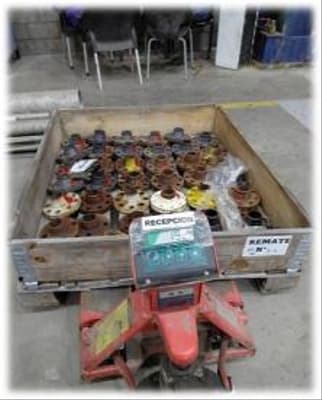 Bridas y accesorios de Acero al Carbono, Cantidad: 11 pallets, Condición: sin uso. LOC: Canning, provincia de Buenos Aires