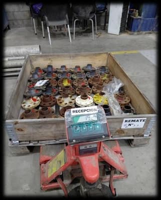 Bridas y accesorios de Acero al Carbono, Cantidad: 11 pallets, Condición: sin uso. LOC: Canning, provincia de Buenos Aires