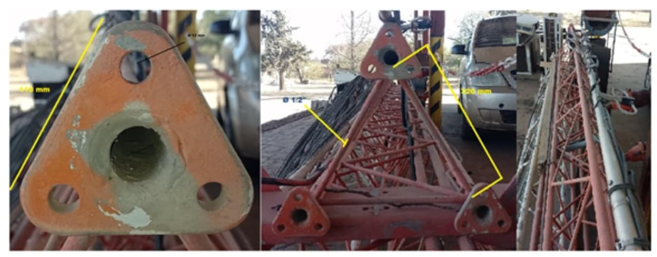 CABREADAS TRIANGULARES DE TORRES, Cantidad: VARIOS 0, Condición: usado, con posibles faltantes. LOC: , provincia de Catamarca
