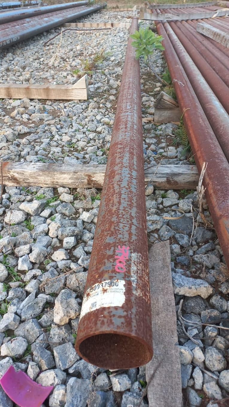 TUBULARES 4", Cantidad: 853 unidades, Condición: varios. LOC: Campana, provincia de Buenos Aires