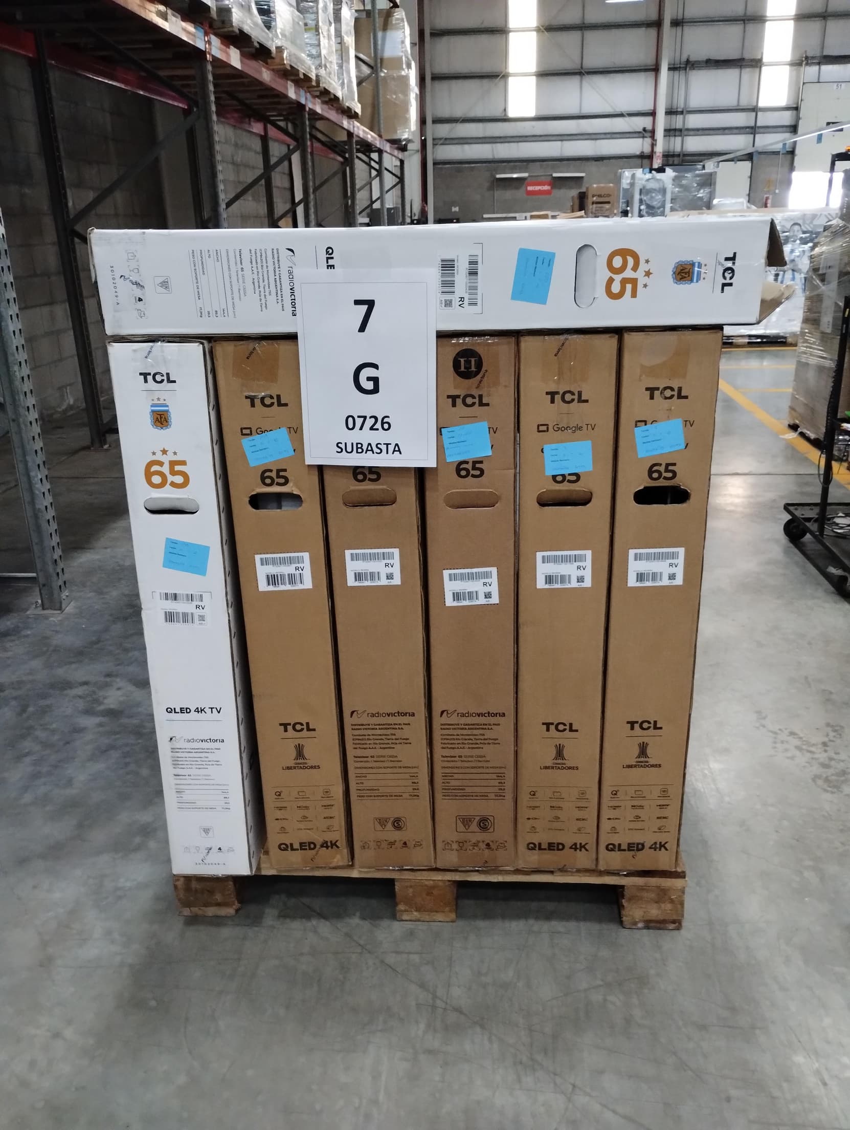 SMART TV TCL SMART TV, 65", QLED, 65C655A, Cantidad: 7 unidades, Condición: rezago/residuo/desecho. LOC: Tortuguitas, provincia de Buenos Aires