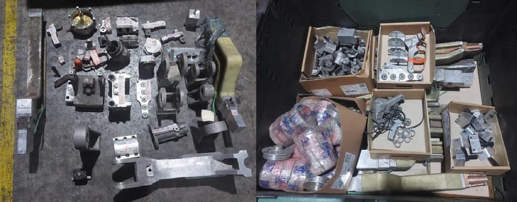 Lote de Repuestos de equipos de soldadura Aluminio, Cantidad: 344 unidades, Condición: sin uso. LOC: ALVEAR, provincia de Santa Fe