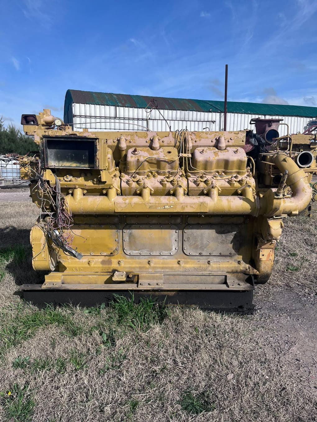 MOTOR CATERPILLAR D398, Cantidad: 1 unidad, Condición: usado, con posibles faltantes. LOC: General Villegas, provincia de Buenos Aires
