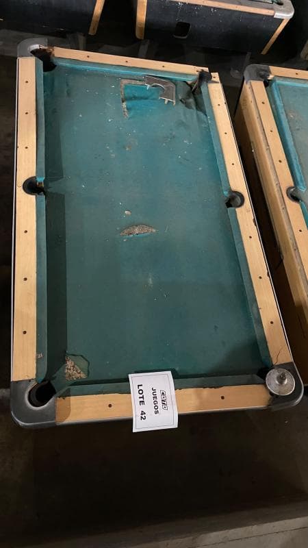Mesa de Pool, Cantidad: 2 unidades, Condición: usado, rezago con posibles faltantes. LOC: Ciudad Autónoma de Buenos Aires