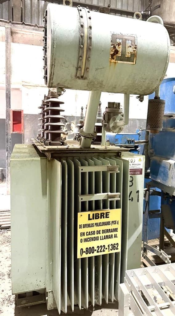 TRANSFORMADOR TRIFASICO 800KVA Tadeo Czerweny , Año: 1997, Cantidad: 1 unidad, Condición: usado. LOC: Olavarria, provincia de Buenos Aires