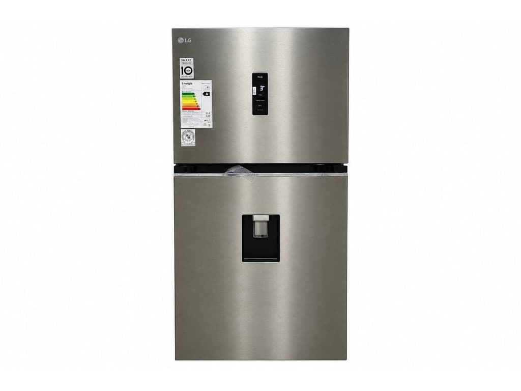 Heladera con freezer y dispensador de agua LG modelo Smart inverter