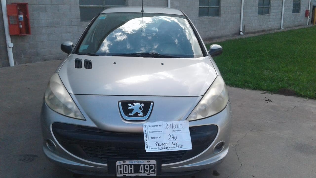 PEUGEOT SEDAN 5 PTAS 207 COMPACT XS 1.9D 5P, Año 2008. DOM: HQH492. Ubicación: MORENO, provincia de Buenos Aires