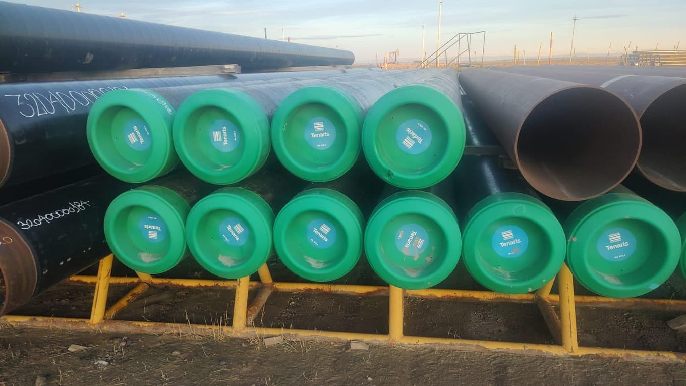 Cañería de acero diámetros variados sin uso, Cantidad: 123 Unidades, Condición: Sin uso. LOC: Cerro Dragón, provincia de Chubut