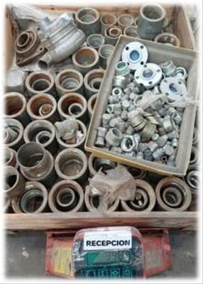 Accesorios de Acero al Cabono, Cantidad: 8 pallets, Condición: sin uso. LOC: Canning, provincia de Buenos Aires