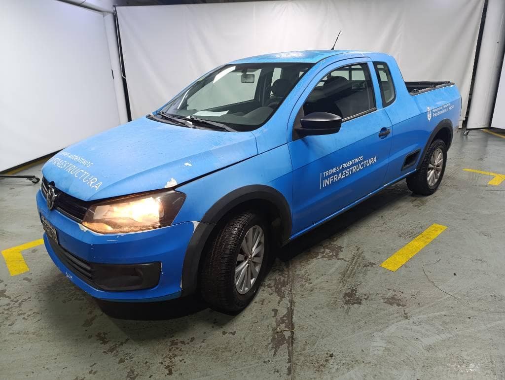 VOLKSWAGEN PICK-UP CABINA Y MEDIA SAVEIRO 1.6L GP, Año 2015. DOM: OPB216. Ubicación: San Fernando, provincia de Buenos Aires