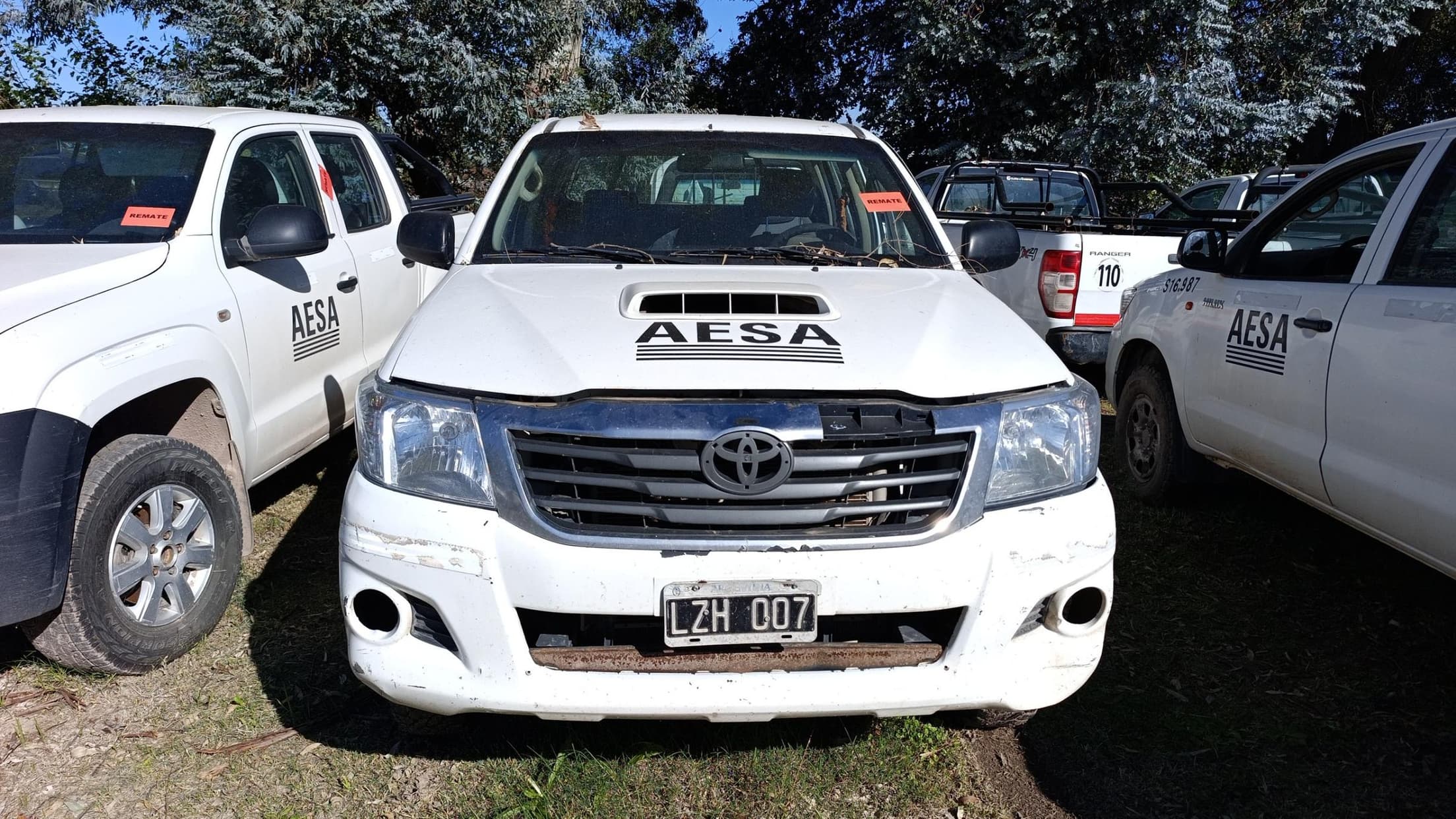 TOYOTA PICK-UP HILUX 4X4 CABINA DOBLE DX PACK 2.5 TDI, Año 2012. DOM: LZH007. Ubicación: Canning, provincia de Buenos Aires