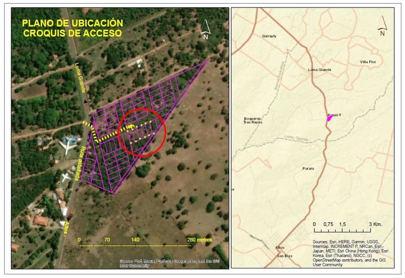 TERRENO (DESOCUPADO) - CORDILLERA / LOMA GRANDE - Sup: 360m2