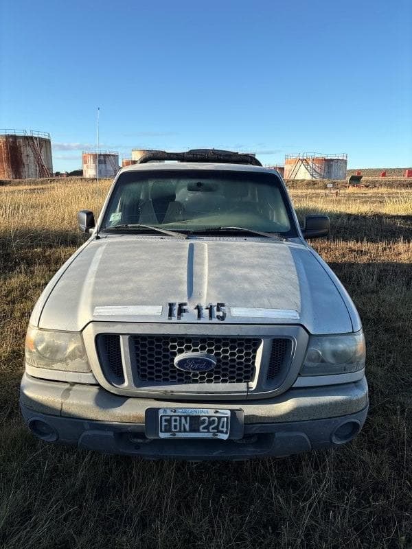 FORD PICK-UP RANGER CS 4X4 XL 2.8L D, Año 2005. DOM: FBN224. Ubicación: Planta Cruz del Sur, Rio Grande, provincia de Tierra del Fuego