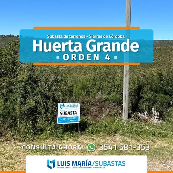 Huerta Grande Terreno Orden 04