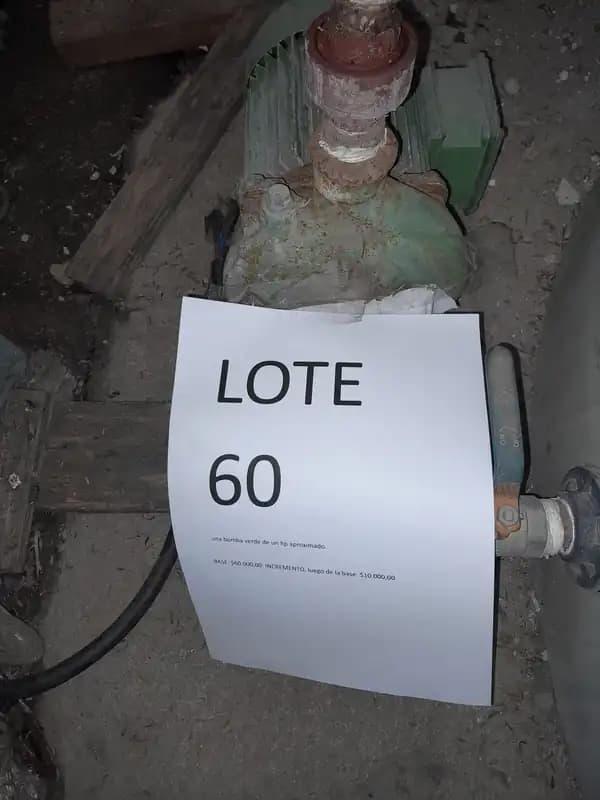 LOTE 60 - BOMBA DE ASPERSION