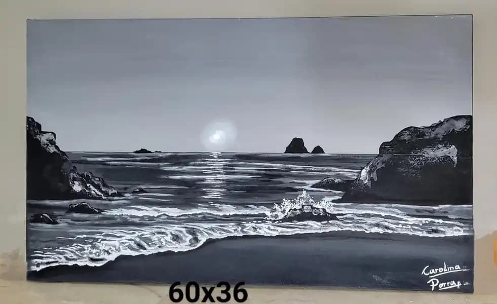 obra de arte - pintura- "Horizonte"