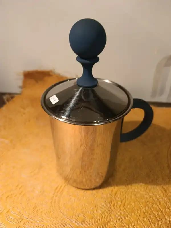 Espumador de leche de acero inoxidable italiano