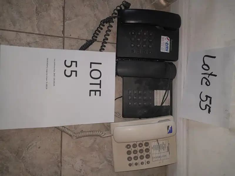 LOTE 55 - TRES TELEFONOS FIJOS