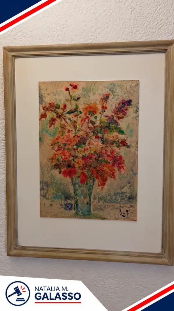 Cuadro jarron con flores - Cerrito