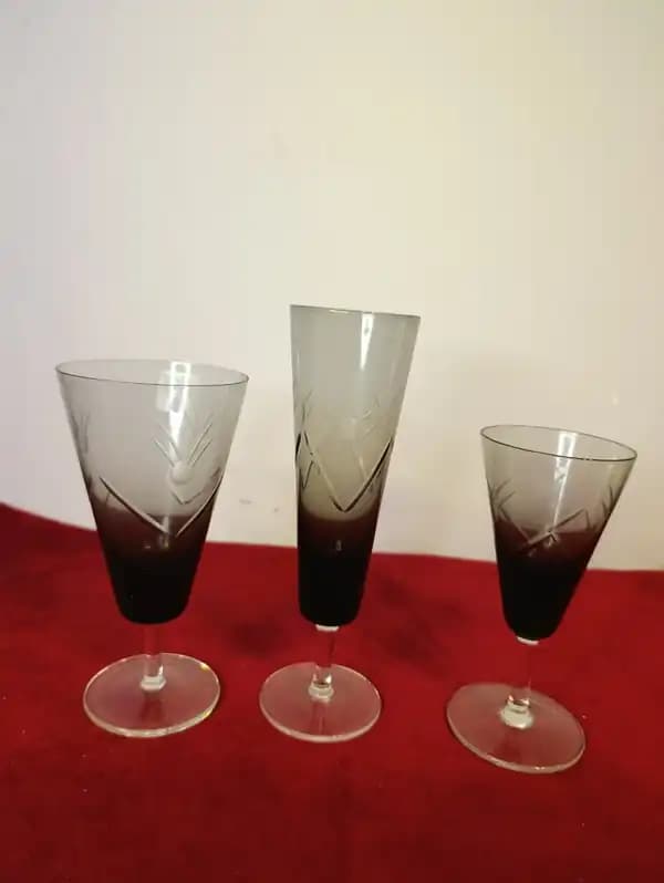 CONJUNTO 4 PERSONAS COPAS VINO, CHAMPAGNE, AGUA