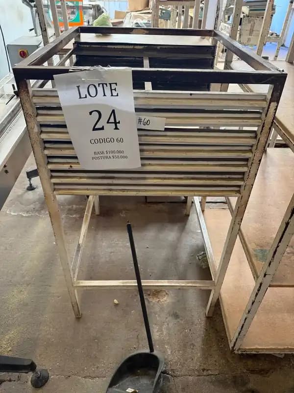 Lote24 dosificadora,rebanadora,mesas y organizador