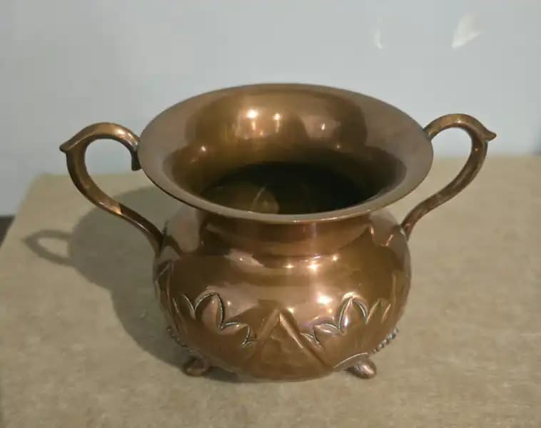 cantaro hermoso de cobre impecable