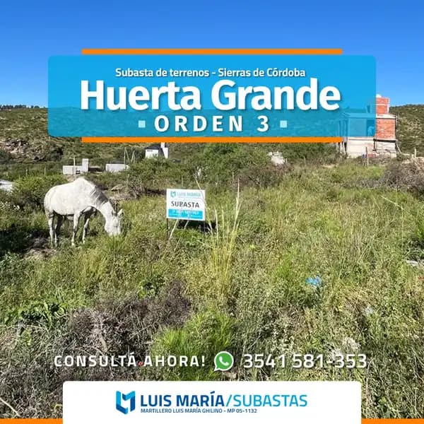 Huerta Grande 03 SERVICIOS ESCRITURA FINANCIACIÓN