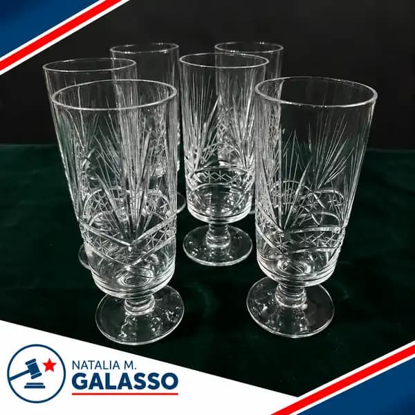 COPAS ALTAS DE CRISTAL TALLADO