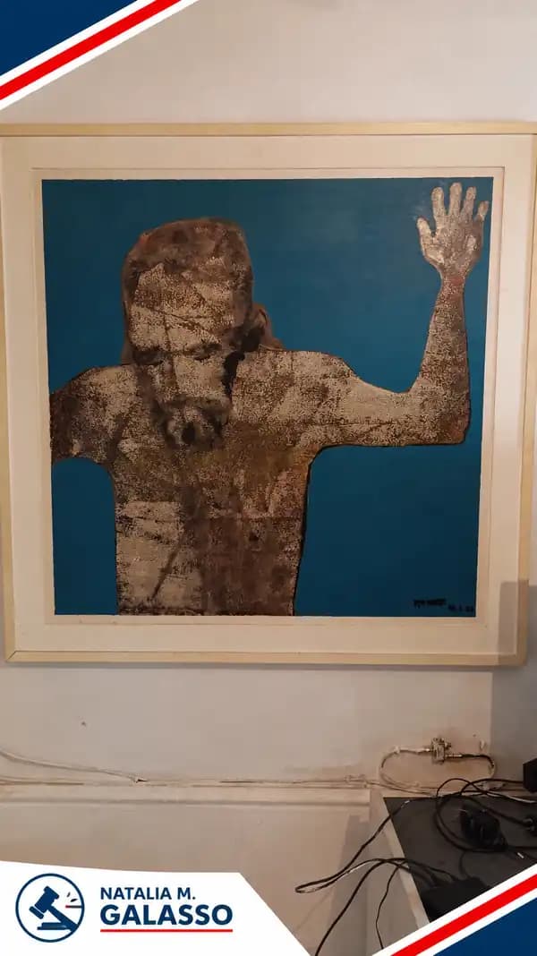 Cuadro con figura de Cristo