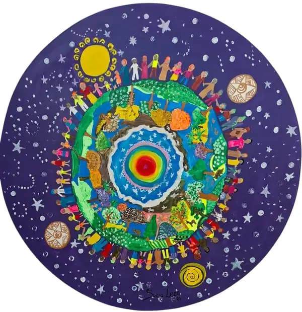OBRA DE ARTE; "Manos Unidas , almas conectadas"