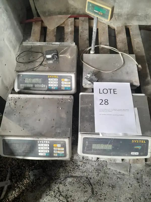 LOTE 28 - CUATRO BALANZAS